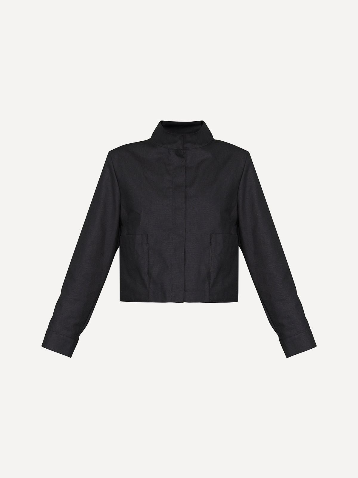 Black short women's jacket