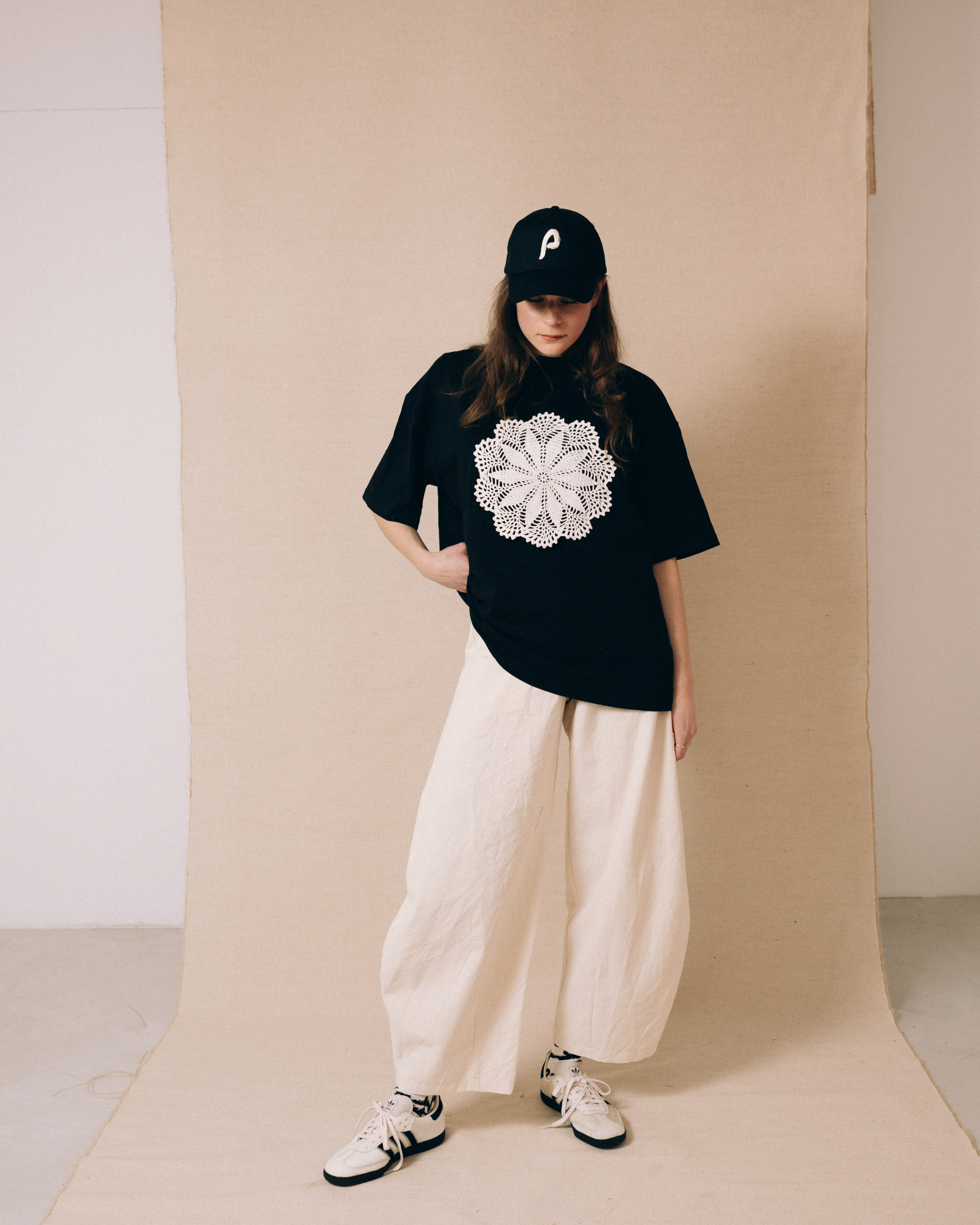 Natural women's barrel pants