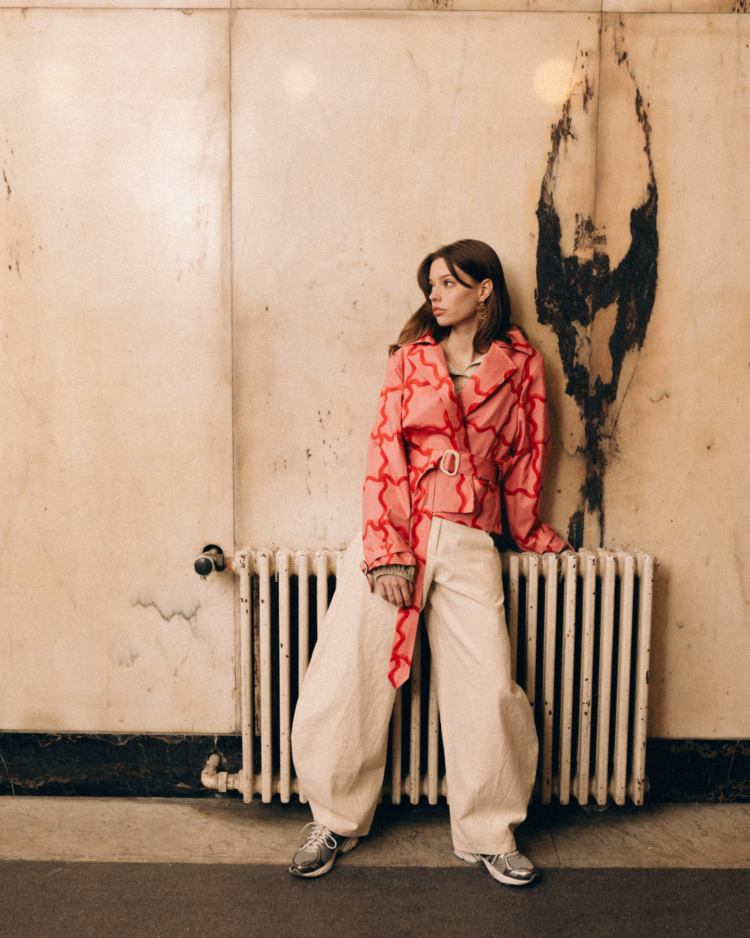 Natural women's barrel pants