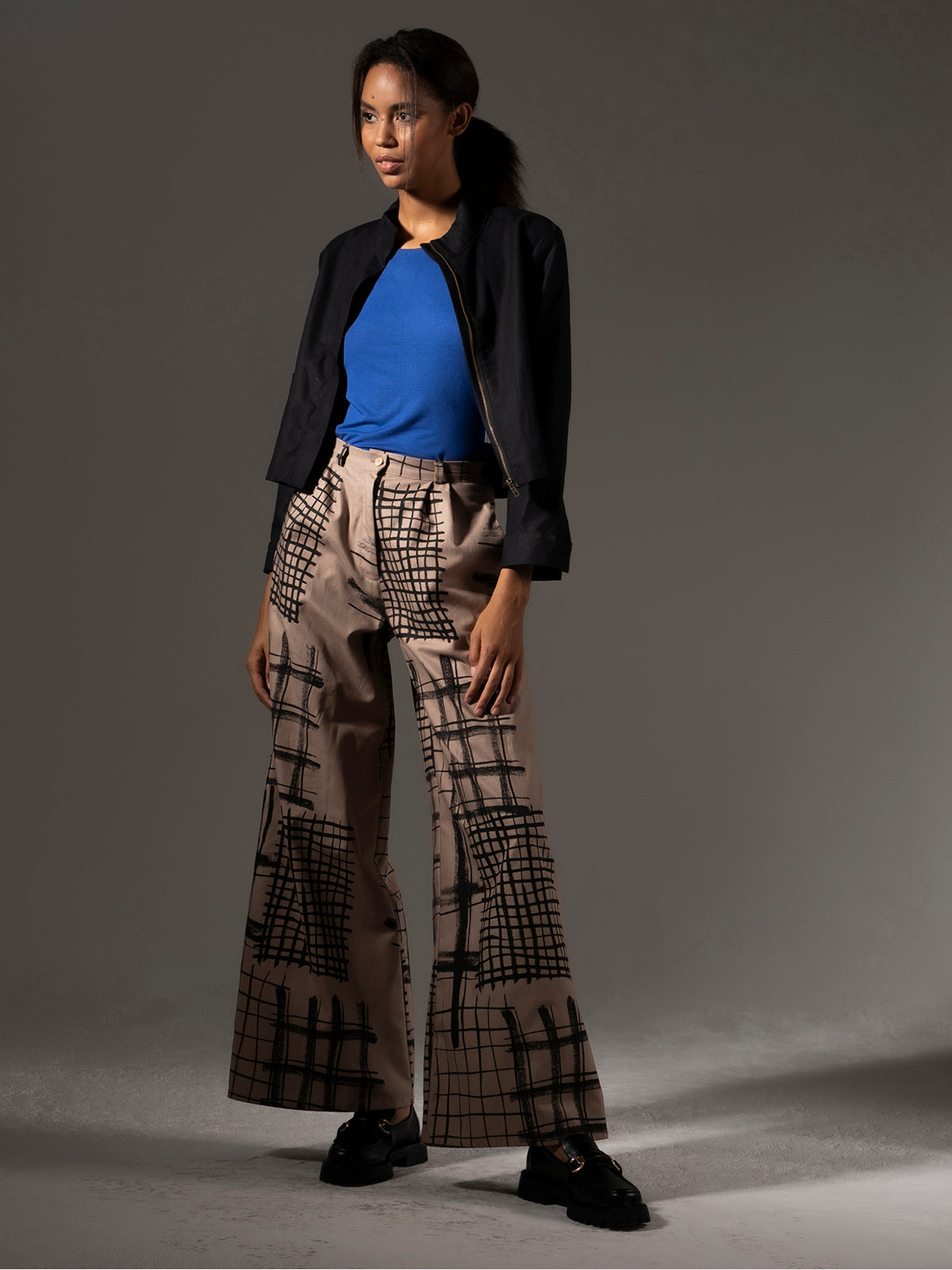 Black short women's jacket