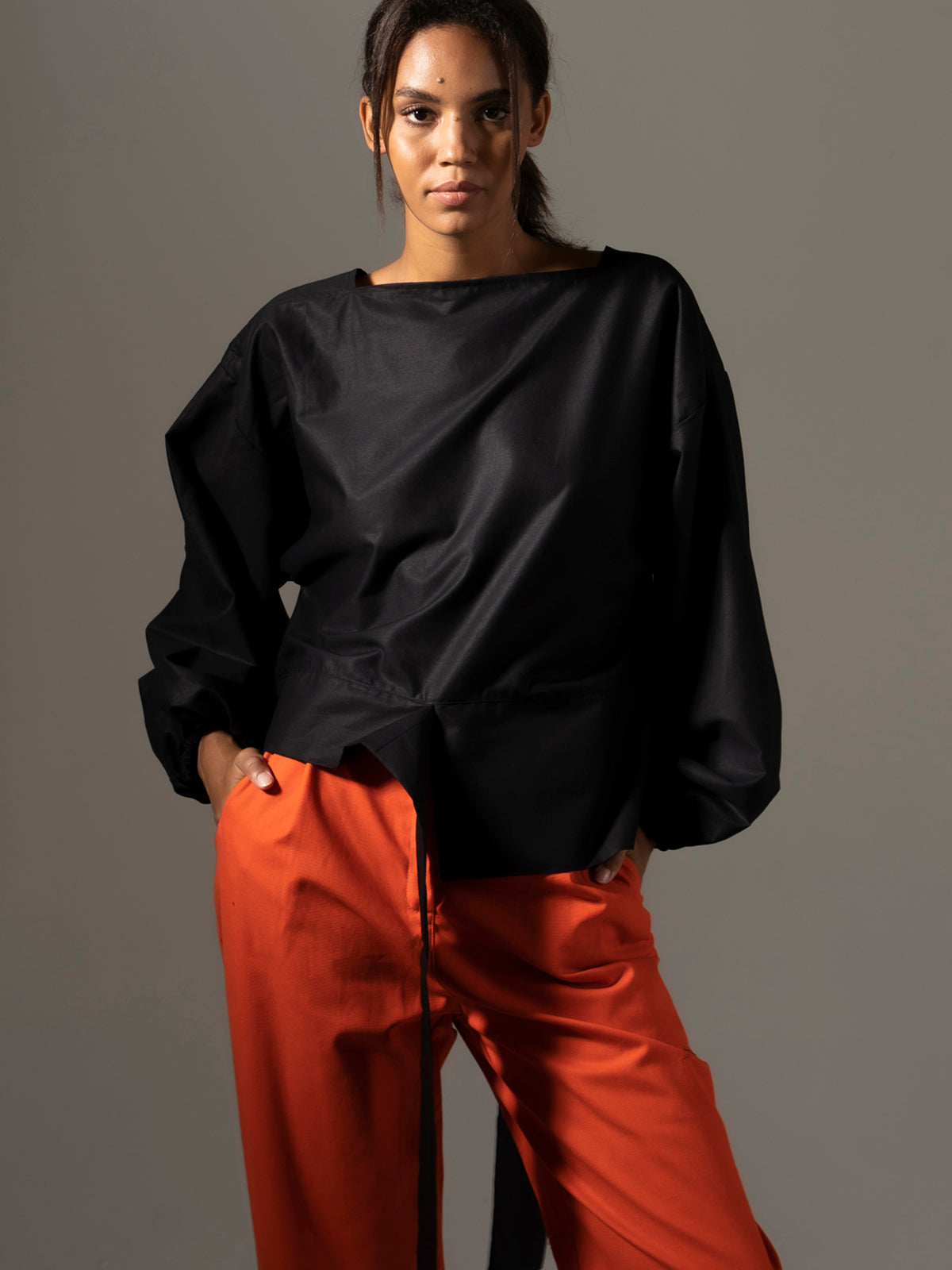 ZW black tie top