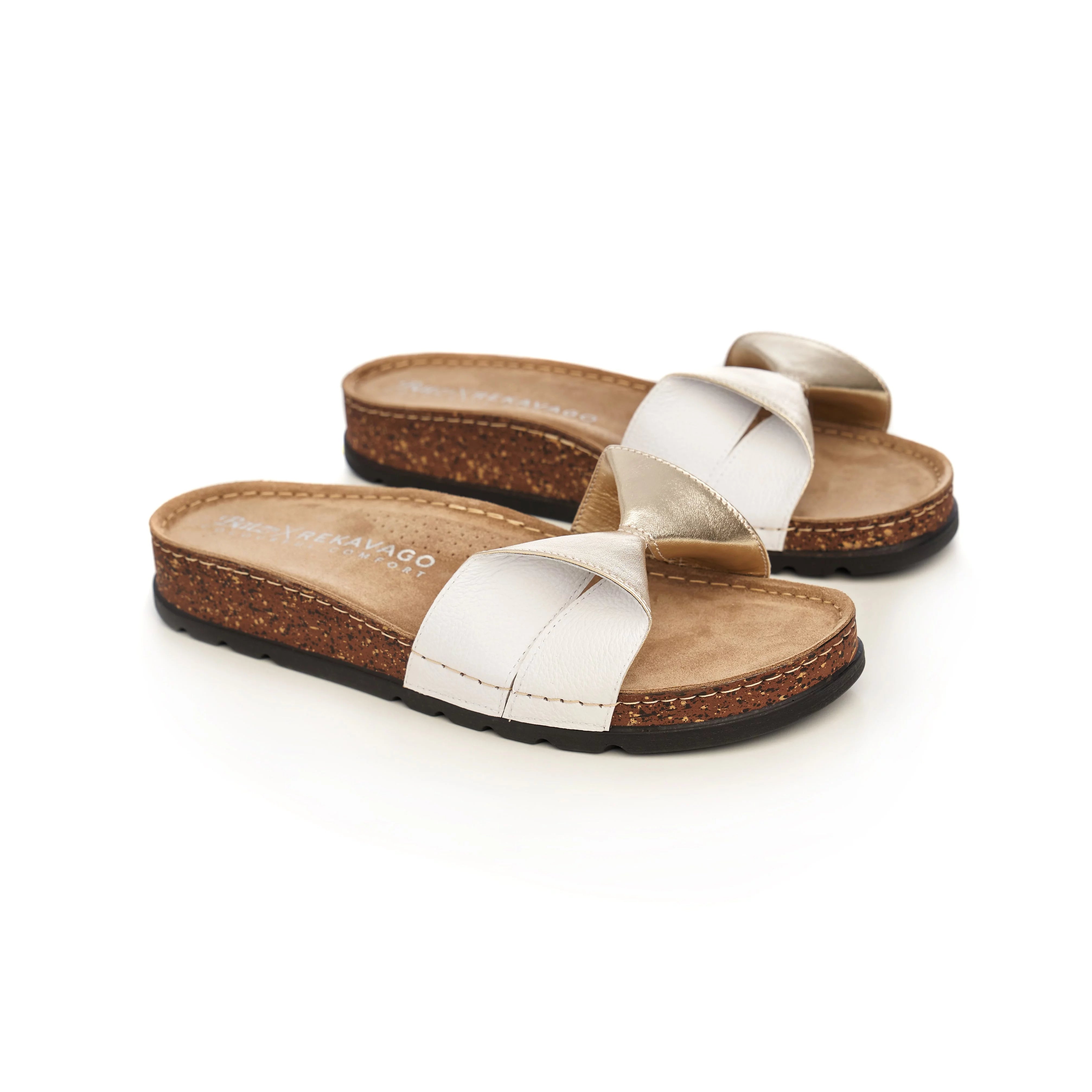 Pretty Day Gold-White papucs