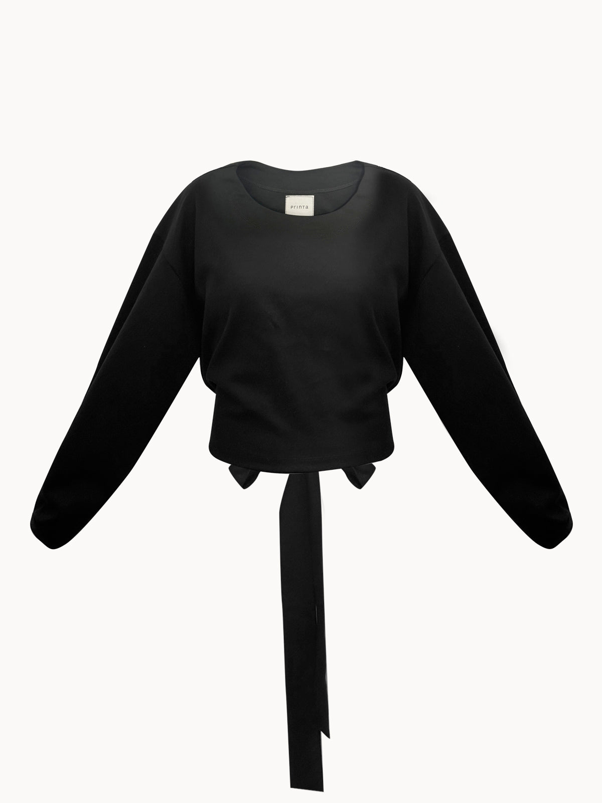 Blank canvas black knit women's sweater
