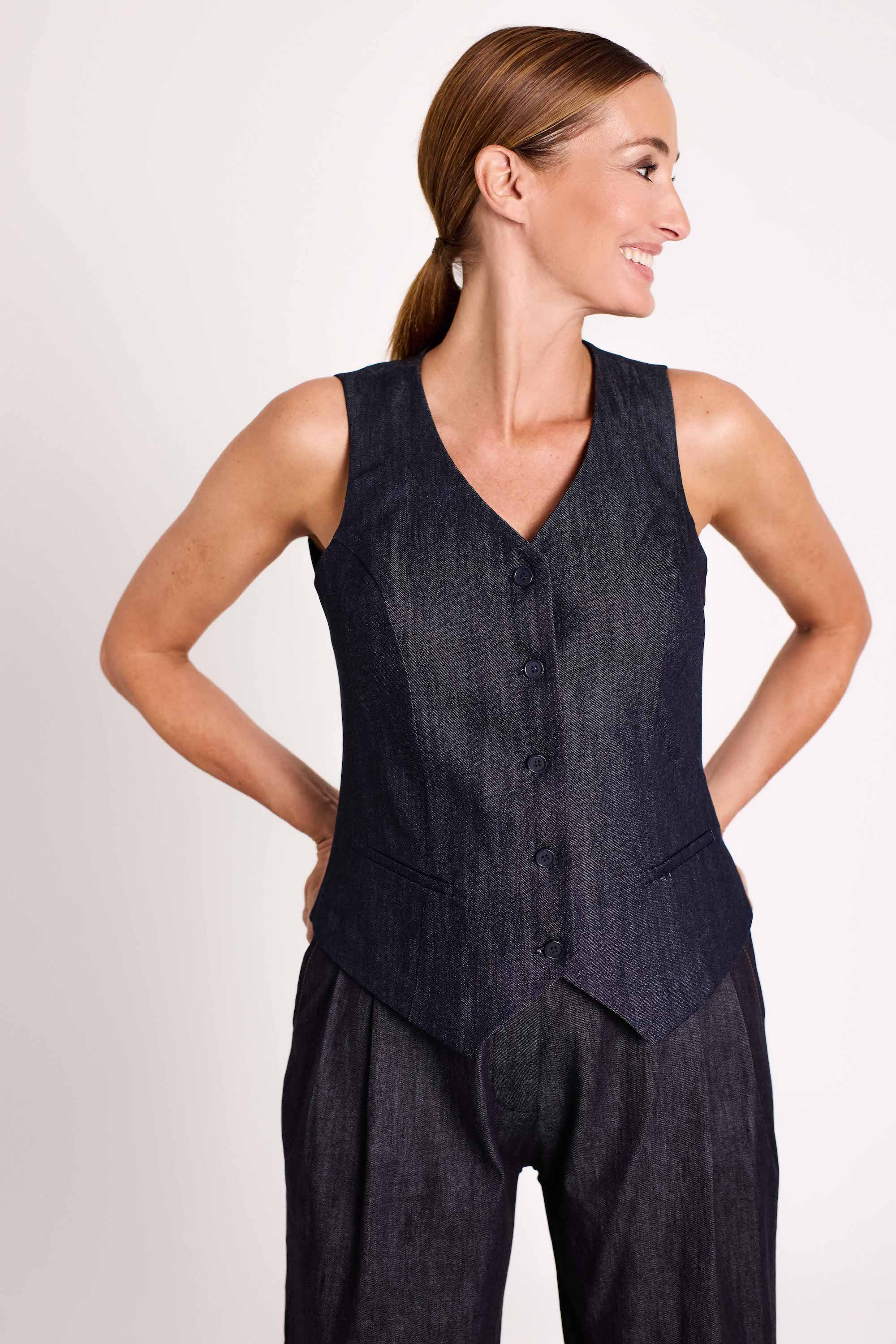 TAYLOR denim vest