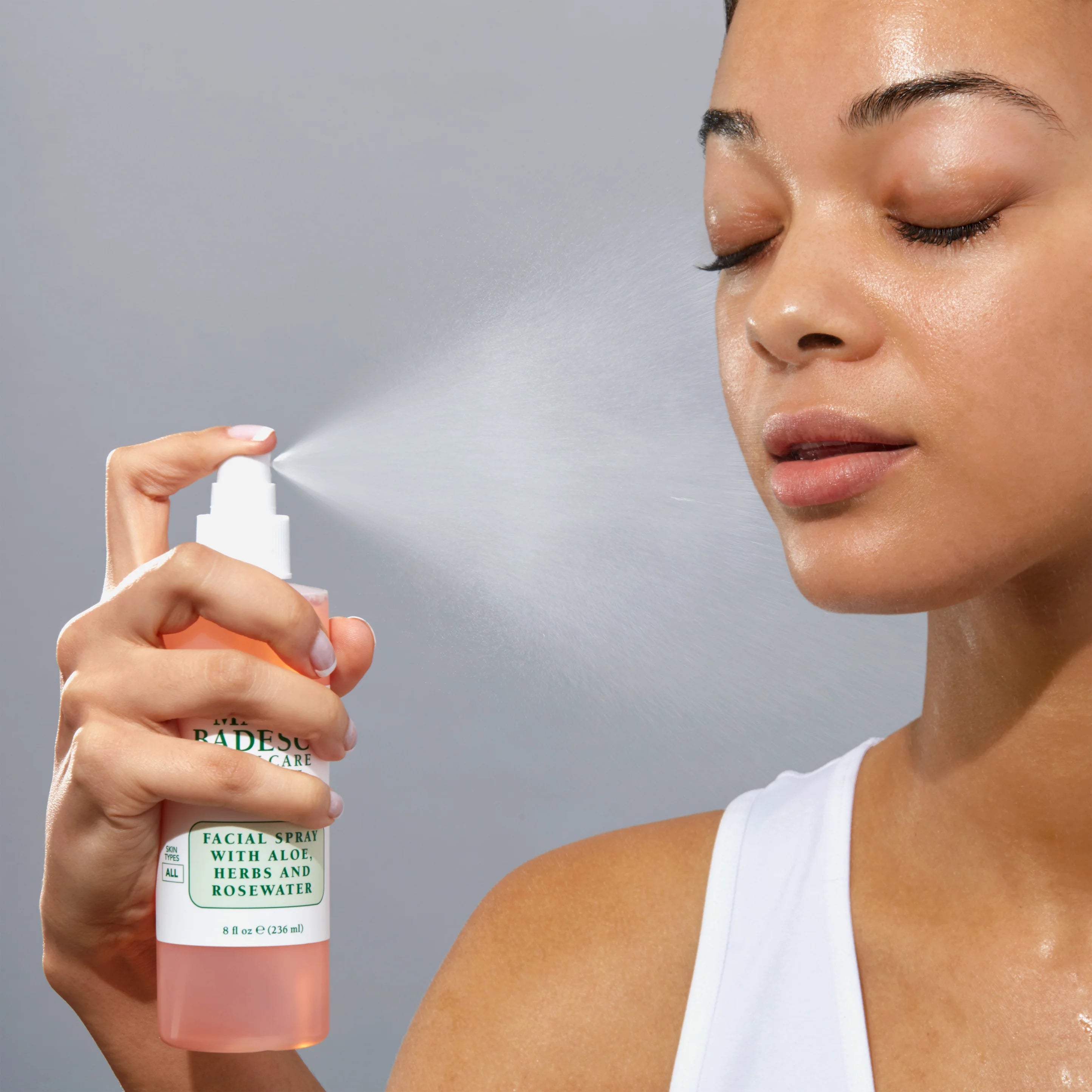 Facial arcpermet aloe verával, gyógynövényekkel és rózsavizes kivonattal 118ml
