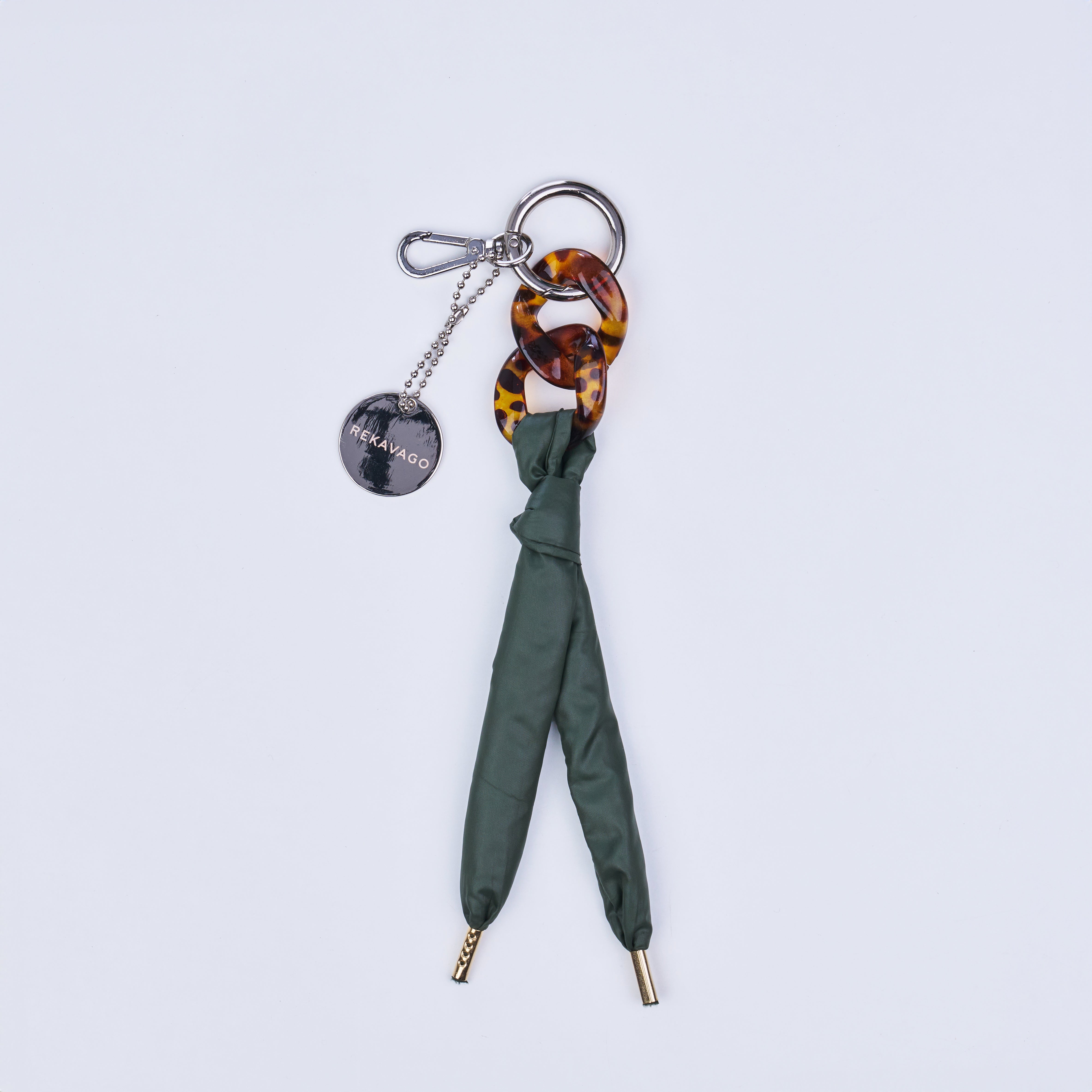 MINI moss green bag charm