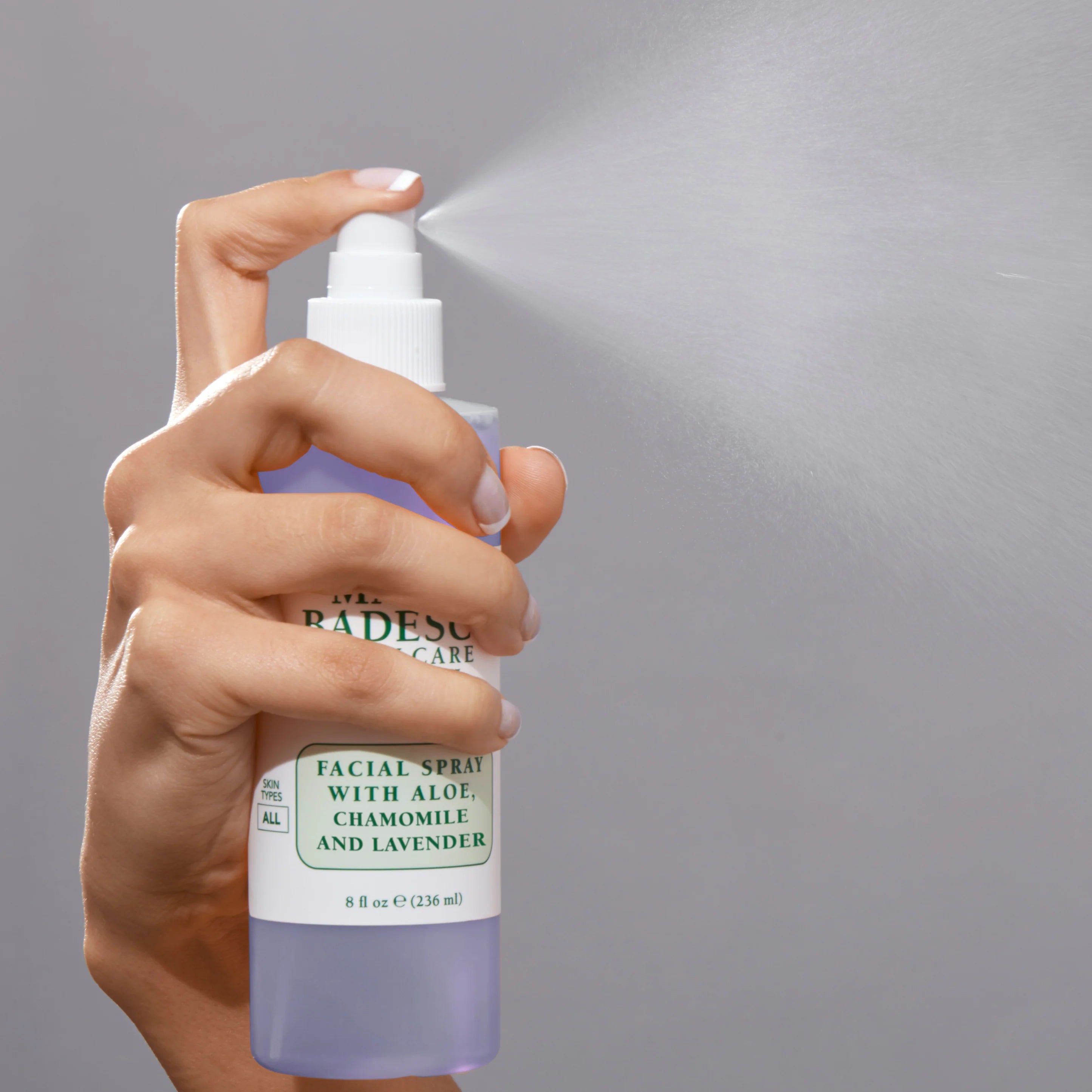 Facial arcpermet aloe verával, kamillával és levendulavirág-kivonattal